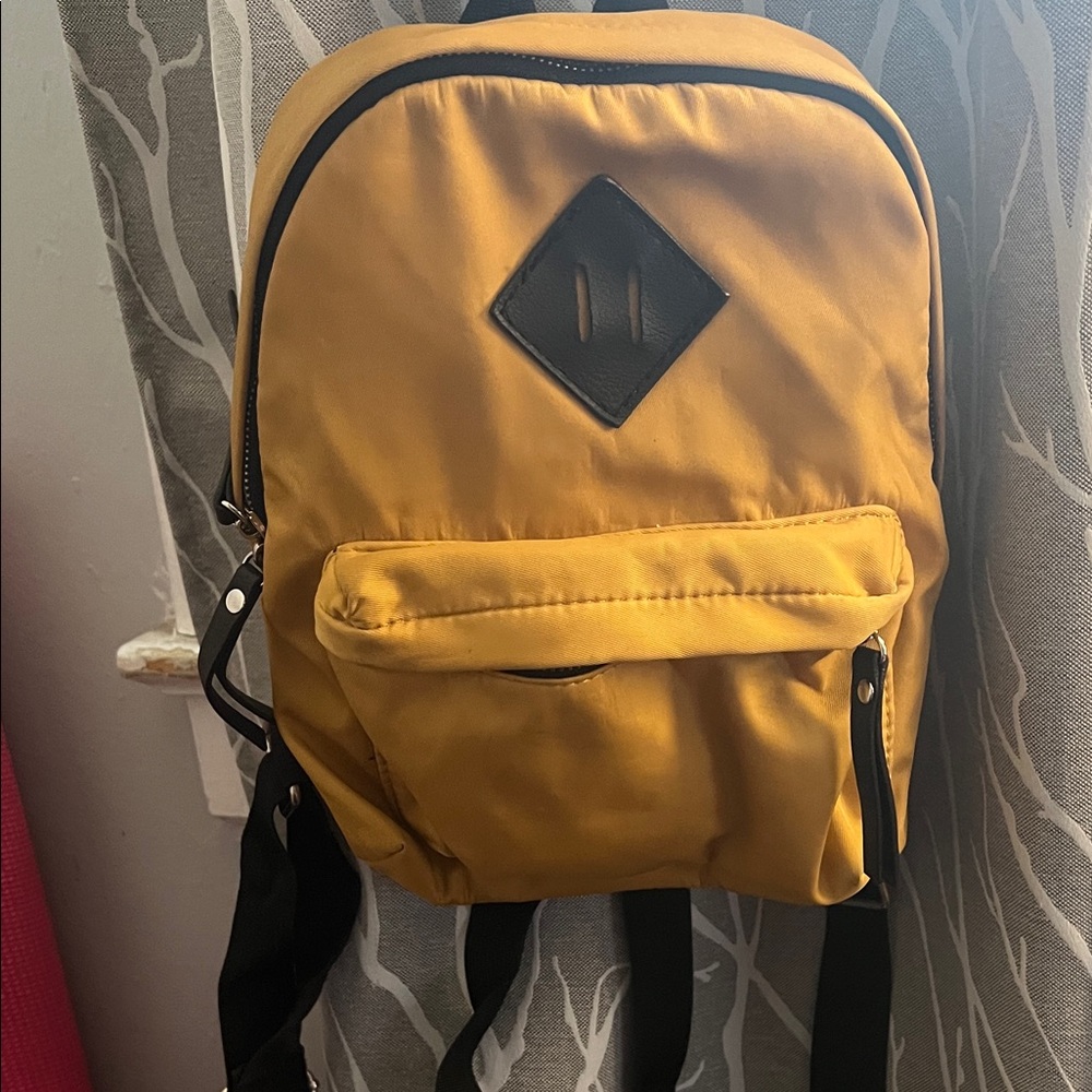Madden Girl Mustard Backpack with Black Accents